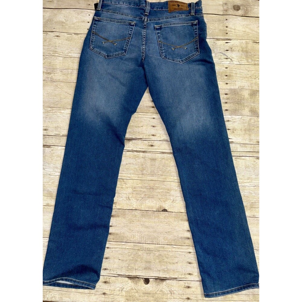 U.S. Polo Assn. Luxury Performance Slim Straight Stretch Denim Jeans Blue
